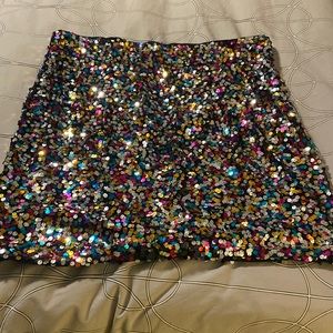 SHEIN Sequin Miniskirt 2XL (16)